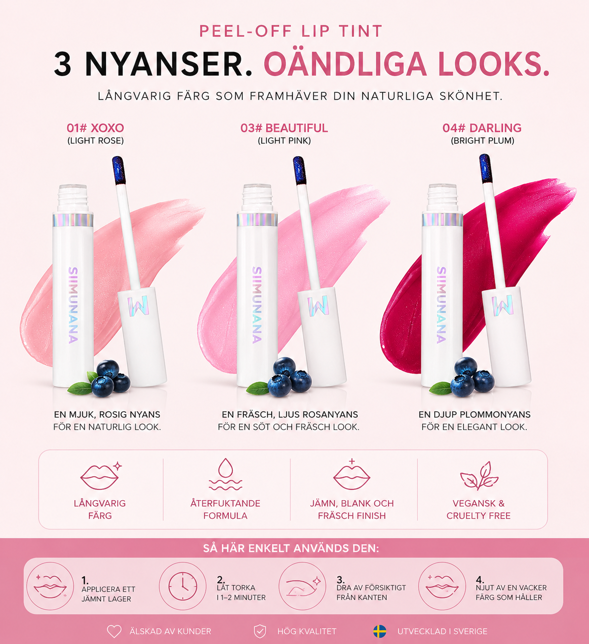 Hela kollektionen - 3x Siimunana Luxury Lip Tint™