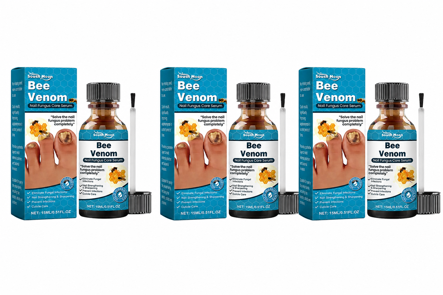 3x Bee Venom Nail Fungus Care Serum™ (72 % RABATT)